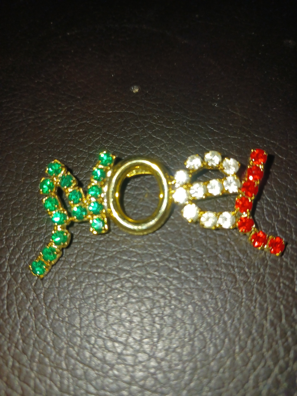 Vintage Multicolor Rhinestone Brooch